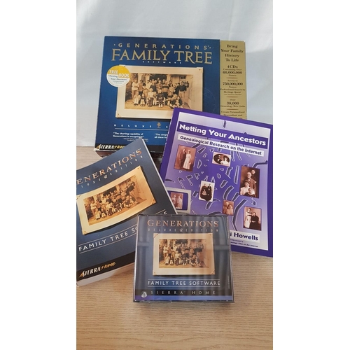 240 - Generations 'Family Tree' Software, Deluxe Edition Vintage, 'Sierra Home' (PC, 1998)