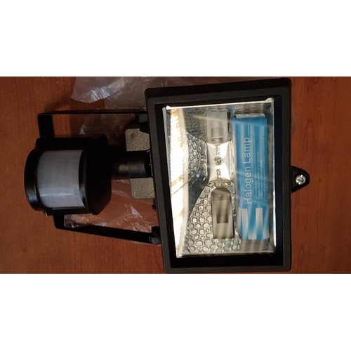 374 - 'Eterna' PIR Halogen Floodlight 110 (WPIF 150B) Black, Unused-Untested.