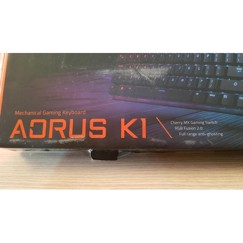 105 - 'Aorus K1' Mechanical Gaming Keyboard (Cherry MX Gaming Switch, RGB Fusion 2.0, Full Range Anti-Ghos... 