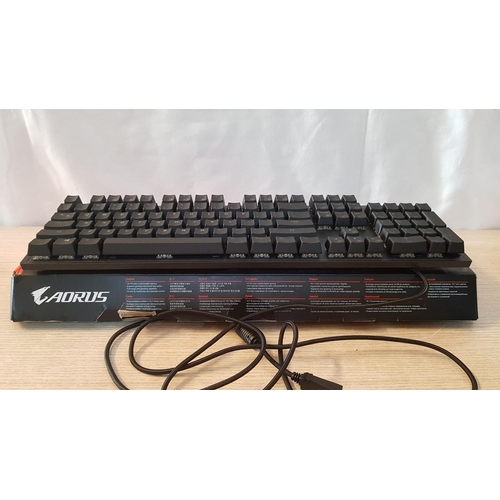 105 - 'Aorus K1' Mechanical Gaming Keyboard (Cherry MX Gaming Switch, RGB Fusion 2.0, Full Range Anti-Ghos... 