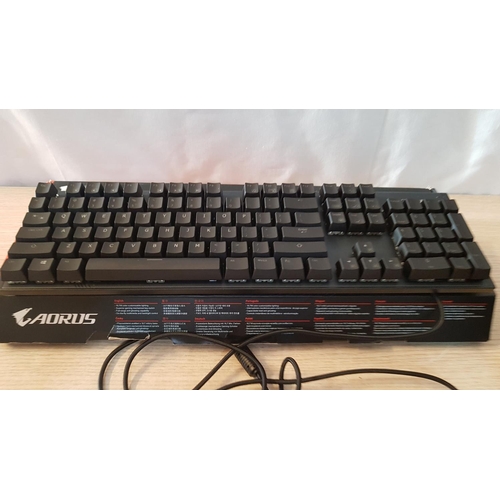 105 - 'Aorus K1' Mechanical Gaming Keyboard (Cherry MX Gaming Switch, RGB Fusion 2.0, Full Range Anti-Ghos... 