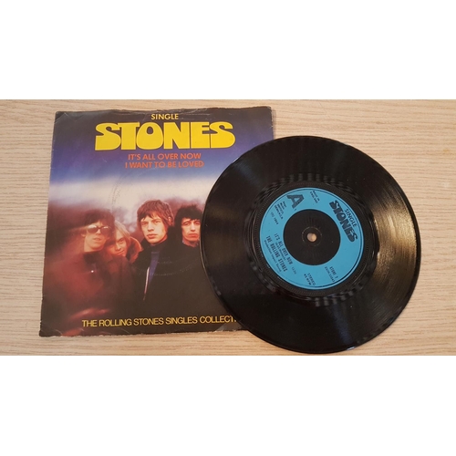 122 - 7 x Vintage Single Vinyl Records, 'Single Stones' Rolling Stones and 6 x Cliff Richard. (One No Cove... 