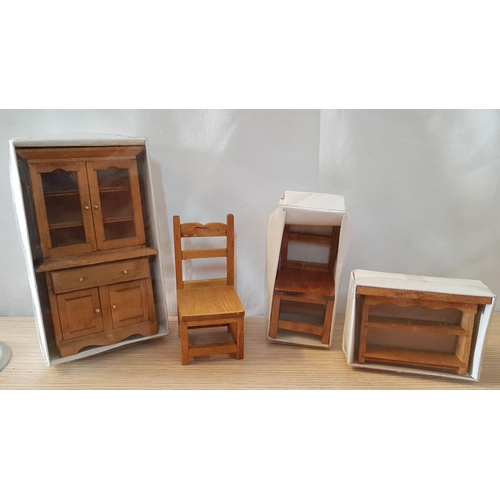 13 - Large Collection of Victorian Style Doll's House Furniture and Kitchen Accessories.