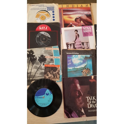 168 - 33 x Vintage Single Vinyl Records with Different Artists and Types of Music and Different Record Lab... 