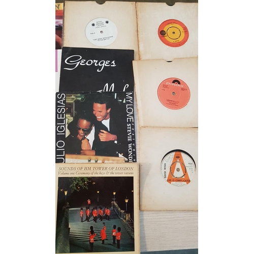 168 - 33 x Vintage Single Vinyl Records with Different Artists and Types of Music and Different Record Lab... 