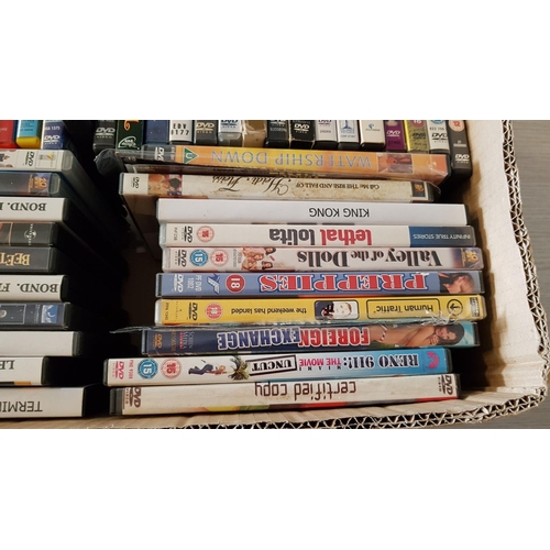 177 - Assorted Collection of DVD's, More than 50 Pcs, Inc: 'Gladiator', 'Benny Hill', 'Merry Madagascar' a... 