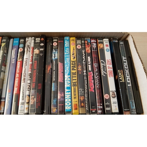 178 - Large Collection of Cross-Section DVD's, More Than 50 Pcs, Inc. Black Swan, Chocolate, I am Legend, ... 