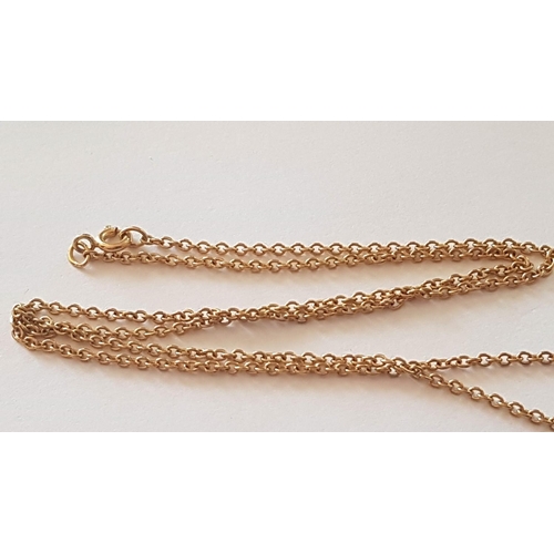 230 - 9ct Yellow Gold Chain, with Decorative Pendant with Large Black Stone. Together with Matching Pair o... 