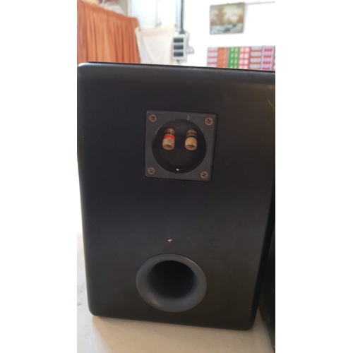 359 - 'Audioengine 5 New Features' Pair of Speakers, Black, Untested, 18cm x 20cm x 26cm Each.