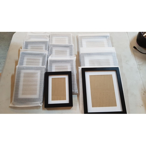 361 - 9 x Matching Black Classic Photo Frames, 6 x Small (21cm x 16cn Each) and 3 x Big (23cm x 29cm Each)... 