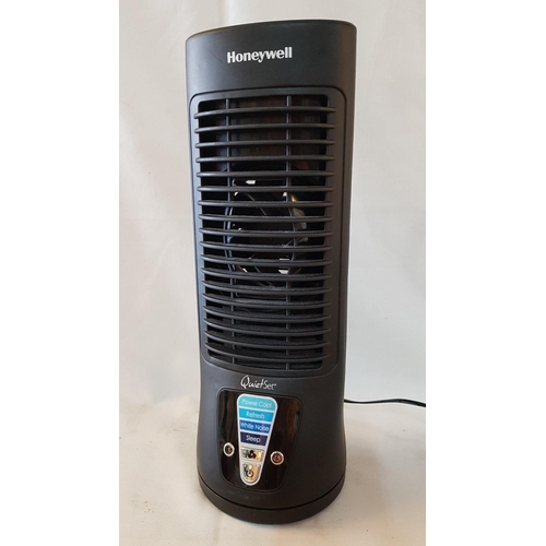 363 - 'Honeywell' QuietSet 4 Speed Tower Fan, Model HTF210BV1, * Basic Test & Working *, H:33cm.