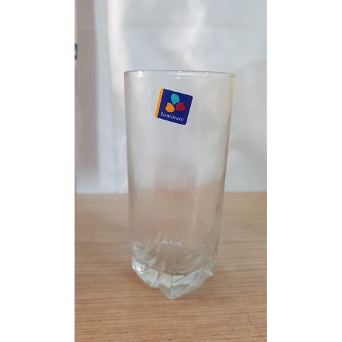 444 - Ordinary Water Glasses (2 x Boxes of 6) and Shot Glasses (2 x Boxes of 6), Unused.