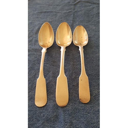 454 - Silver, EPNS, Stainless Steel Collection of Assorted Spoons, 12x, Different Style, Size.