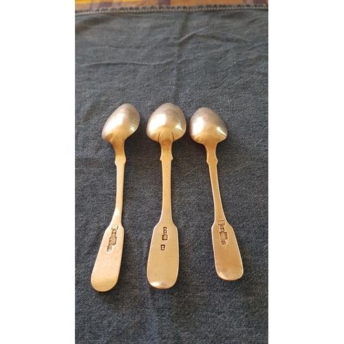 454 - Silver, EPNS, Stainless Steel Collection of Assorted Spoons, 12x, Different Style, Size.