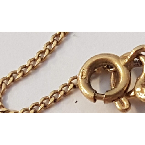 61 - 18ct Gold Double Link Twisted Bracelet with Safety Chain, (Approx. L: 19cm, 5.2g)