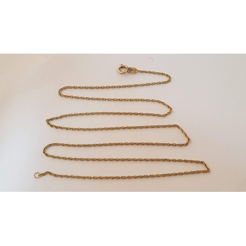 95 - Fine 18ct Gold Chain / Necklace, (Approx. L: 62cm, 4.4g)