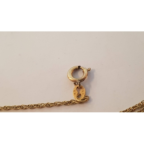 95 - Fine 18ct Gold Chain / Necklace, (Approx. L: 62cm, 4.4g)