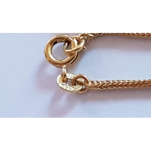 30 - Large 18ct Gold Cross Pendant (Approx. H: 5.5cm), on 18ct Gold Chain / Necklace (Approx. L: 58cm), T... 