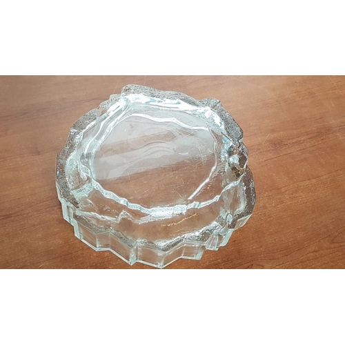 399 - 'Iittala' Art Glass; 'Lompolo 3560' Crystal Bowl,  Made in Finland, (Approx. Ø: 28cm, H: 9cm).