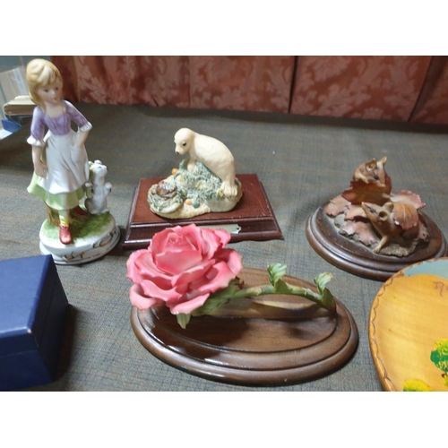 438 - Collection Of Ornaments, Wooden Plates etc