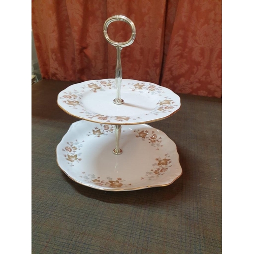 157 - 'Colclough' England Bone China Cake Stand, (Approx. H: 25cm)