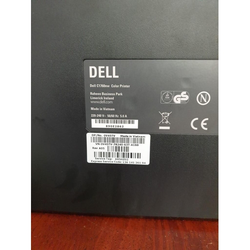 440 - Dell C1760NW Wi-Fi Enabled Printer With Quantity Of Unused Printer Toners/Cartridges (10).
Basic Tes... 