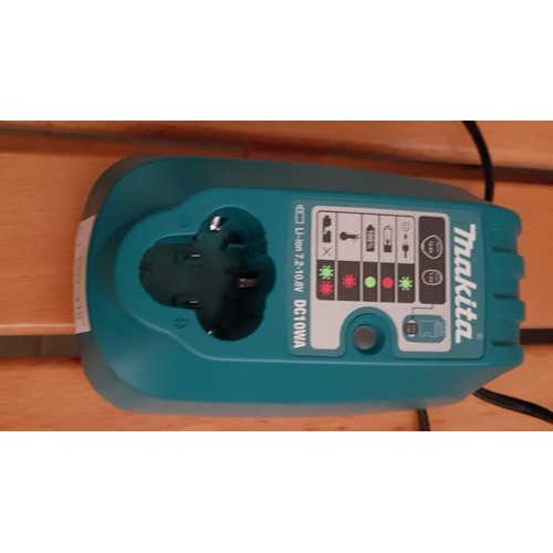 410 - Makita 7.2 - 10.8 volt Battery And Charger. (A/F, Battery Life Unkown)