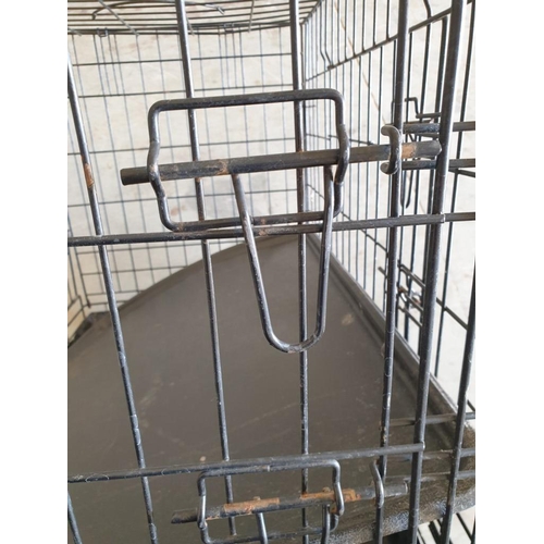 184 - Dog Cage, with Spare Tray, (Approx. 76 x 52 x 60cm)