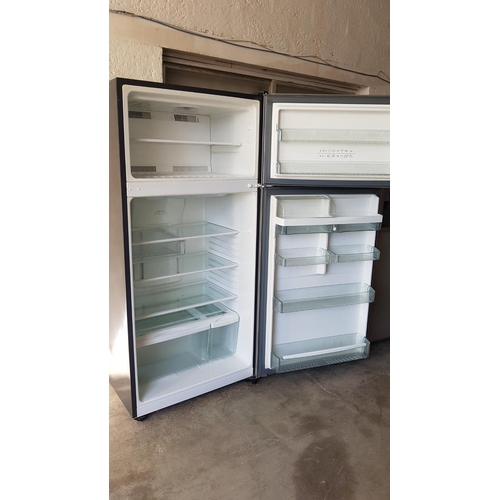 187 - 'Frigidaire' Fridge Freezer, Silver, Working when Lotted,