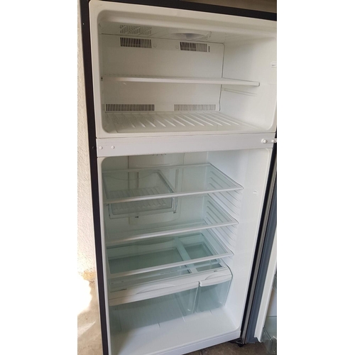 187 - 'Frigidaire' Fridge Freezer, Silver, Working when Lotted,