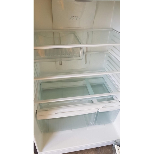 187 - 'Frigidaire' Fridge Freezer, Silver, Working when Lotted,