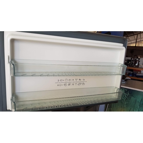 187 - 'Frigidaire' Fridge Freezer, Silver, Working when Lotted,