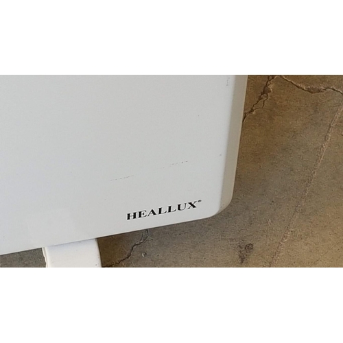 189 - 'Heallux' Electric Heater, White with Thermostat, Working when Lotted.