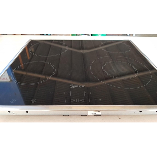 190 - 'Neff' Electric Hob Ceramic, 4 x Cooking Zones, Stainless Steel Frame, (Approx. 57.5cm x 50.5cm), Wo... 