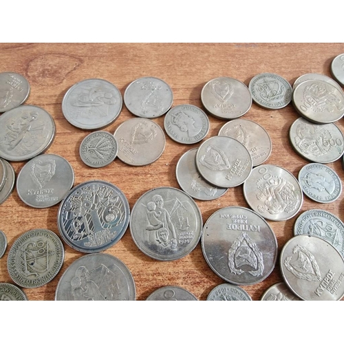 70 - Large Collection of Assorted Vintage Cypriot Coins; 25, 50 , 100 & 500 Mils, Commemorative £1, etc, ... 