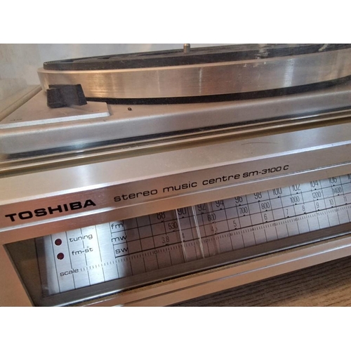 73 - Toshiba Stereo Music Centre (Model: SM-3100C) with Turntable, Radio and Cassette Deck, (Untested / N... 