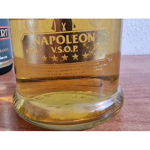 83 - 3 x Vintage Bottles of Brandy; Napoleon V.S.O.P 5 Star, Bottled by Vinco, Limassol, Together with Ha... 