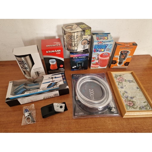 446 - Collection of Assorted Items; Baumann G7003 Grinder, 'Star Master' LED Lamp, Self Stirring Mug, 'Slu... 