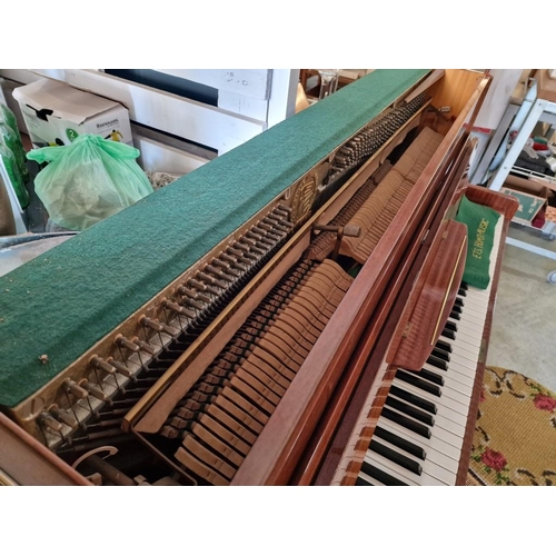 29 - 'Zimmermann' Upright Piano, with Iron Frame with Wooden Case, 3-Pedal, Made in Germany, Front Cabrio... 