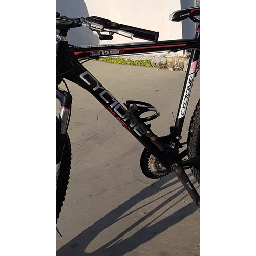 1 - CYC1ONE 'Cross-Tech Unique 51' Men's Mountain Bike, Black & Red Colour with Front Suspension, 21-Spe... 