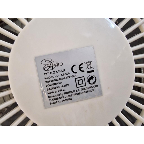 205A - 'Astro' 12'' Box Fan, (Model: AS-300), * Basic Test and Working *