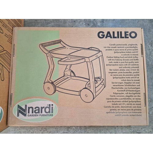 222C - 2 x Boxed 'Nardi' Garden Furniture Items; 'Salina 45' Adjustable Folding Chair, Together with 'Galil... 