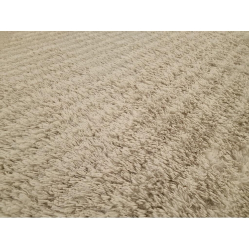 264A - Beige / Cream Colour 'Silky Shaggy' Carpet, (Approx. 230 x 160cm)