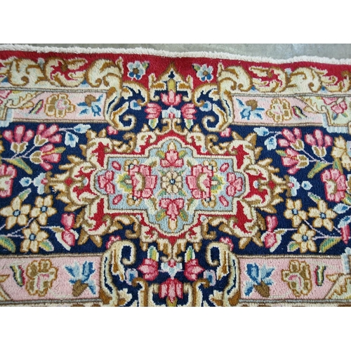 264B - Large Traditional Pattern Carpet with Red Base Colour, Highly Decorative Floral Medallion & Thick Bo... 