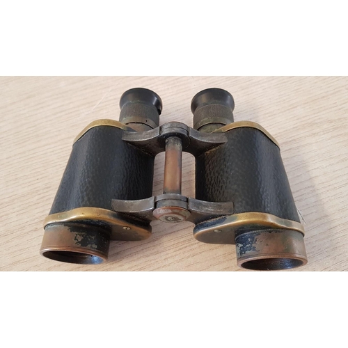 347 - Old Army Binoculars, (A/F)