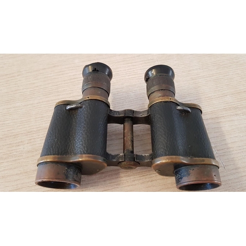 347 - Old Army Binoculars, (A/F)