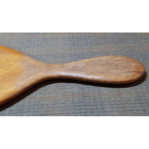 194 - Vintage Wooden Vanity Handheld Mirror, Made in England, 
L: 33cm.