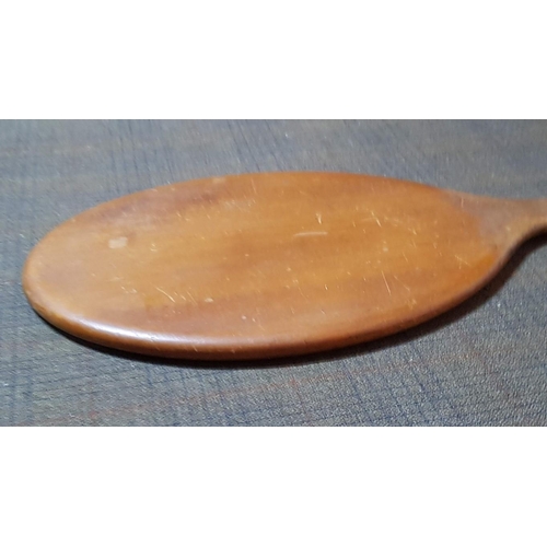 194 - Vintage Wooden Vanity Handheld Mirror, Made in England, 
L: 33cm.