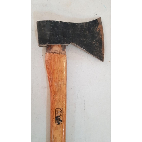 430 - Large Heavy Axe with Wooden Handle.