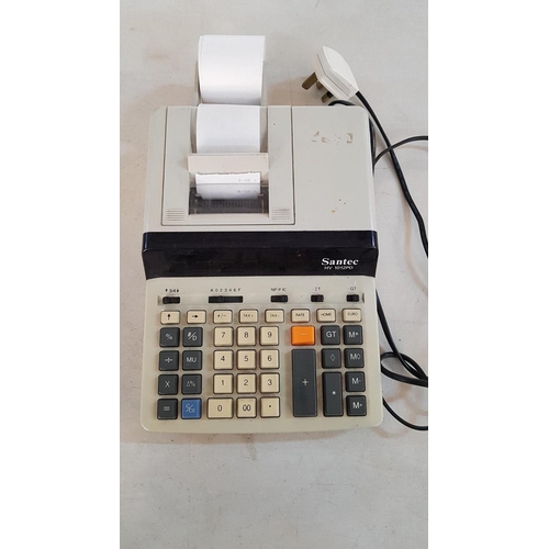 432 - 'Santec' Model: HV 1012PD Electric Office Printing Calculator-Code. Untested.